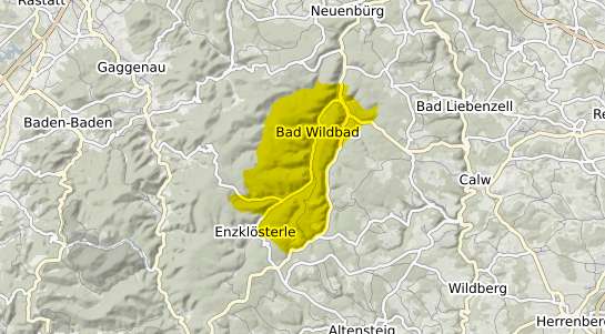Immobilienpreisekarte Bad Wildbad im Schwarzwald